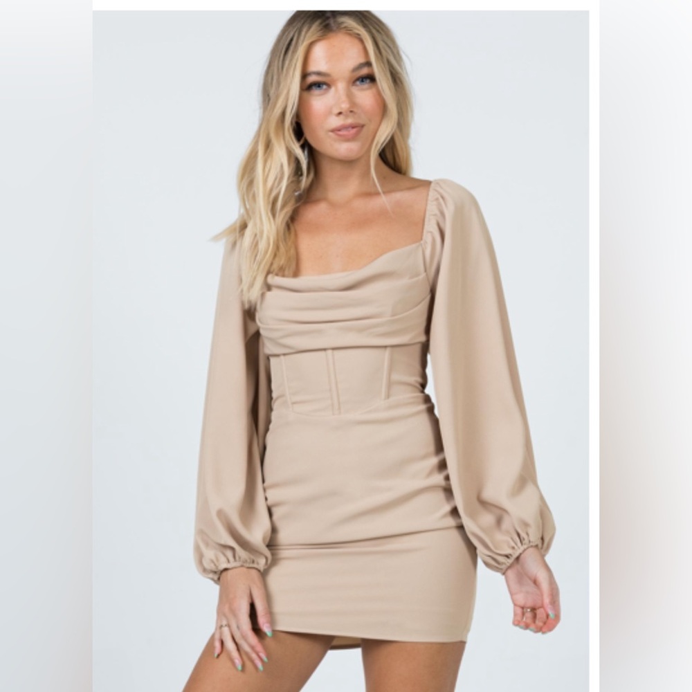 Princess Polly Tan Mini Dress
